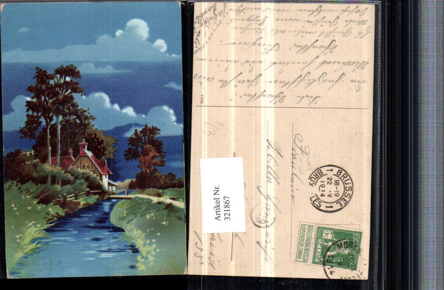 321867, Artist AK Landscape Bach House