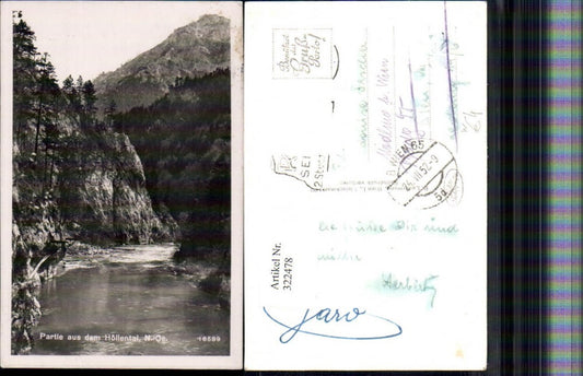 322478,Partie aus dem Höllental b. Schwarzau im Gebirge Hirschwang Fluss