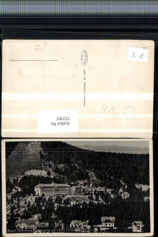 322501,Semmering Villenpartie m. Hotel Panhans