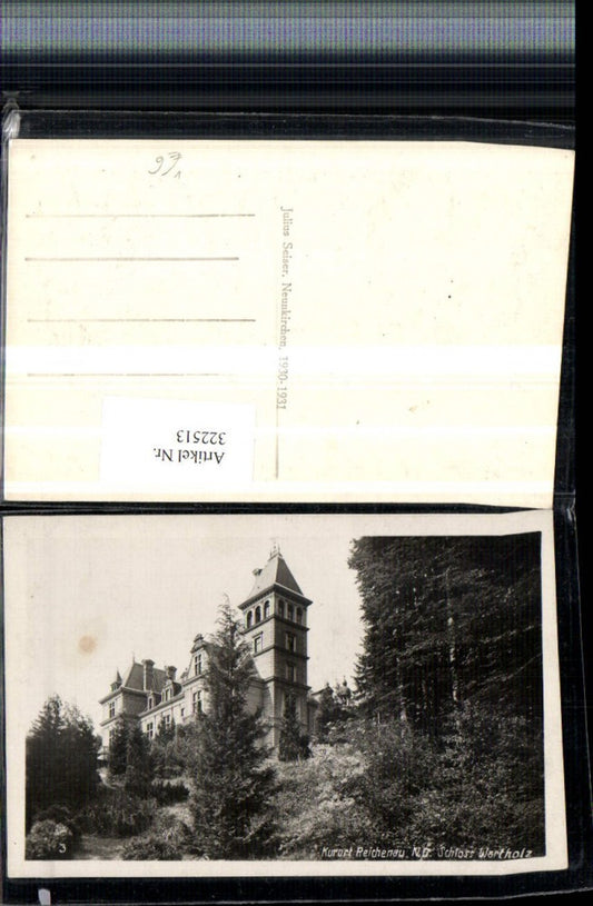 322513,Reichenau an d. Rax Schloss Wartholz pub Julius Seiser