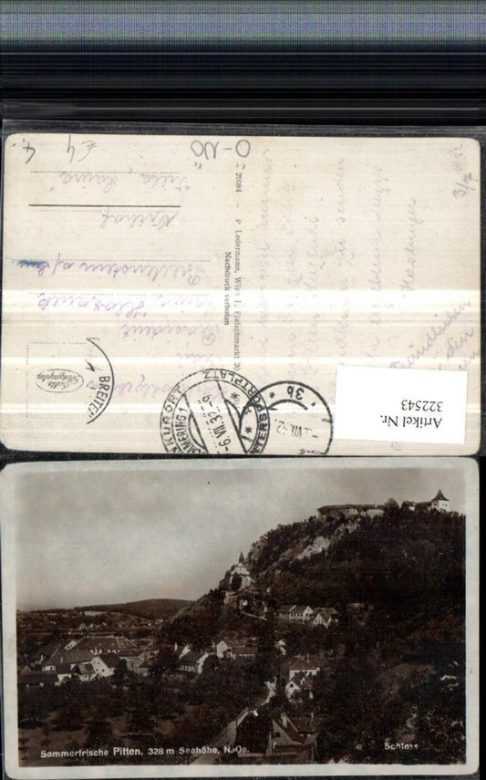 322543,Pitten Totale m. Schloss