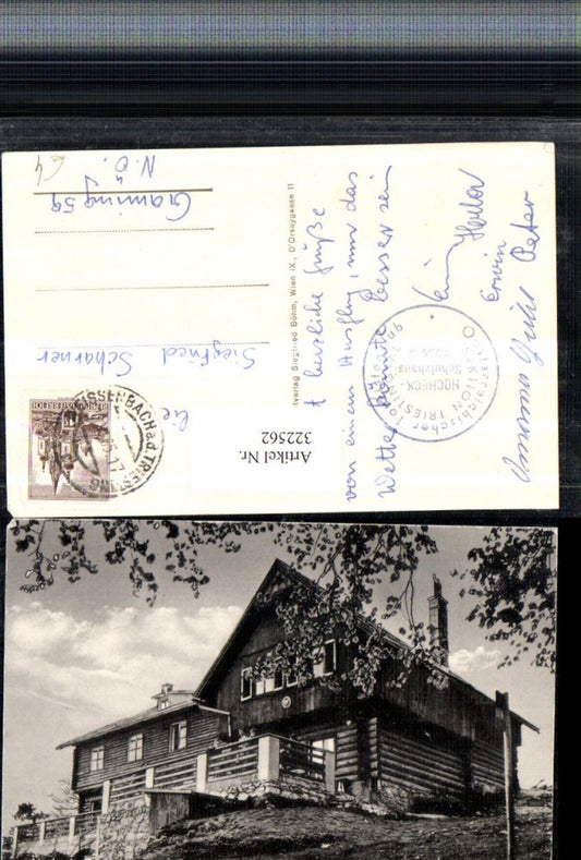 322562,Hocheck b. Furth an d. Triesting Schutzhaus Berghütte