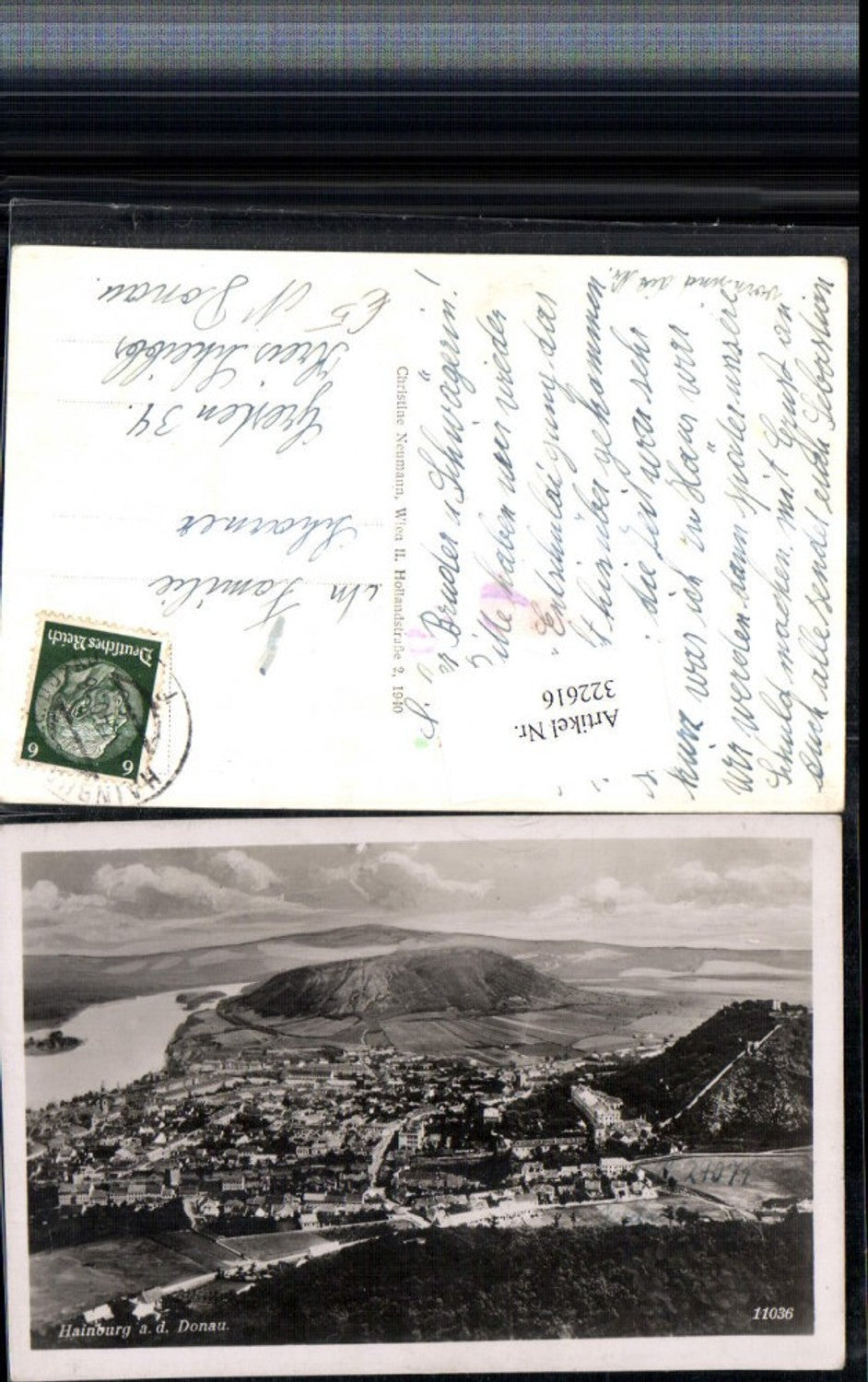 322616,Hainburg an d. Donau Totale m. Schlossberg