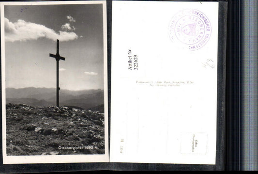 322629,Ötschergipfel b. Lackenhof Gaming Kreuz Bergkulisse