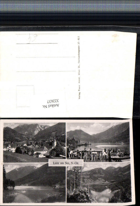 322637,Lunz am See Totale Terrasse Bergkulisse Mehrbildkarte