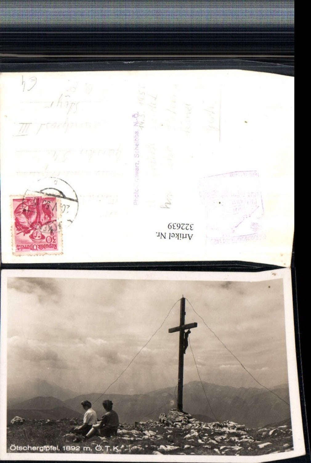 322639,Ötschergipfel b. Lackenhof Gaming Kreuz Bergkulisse