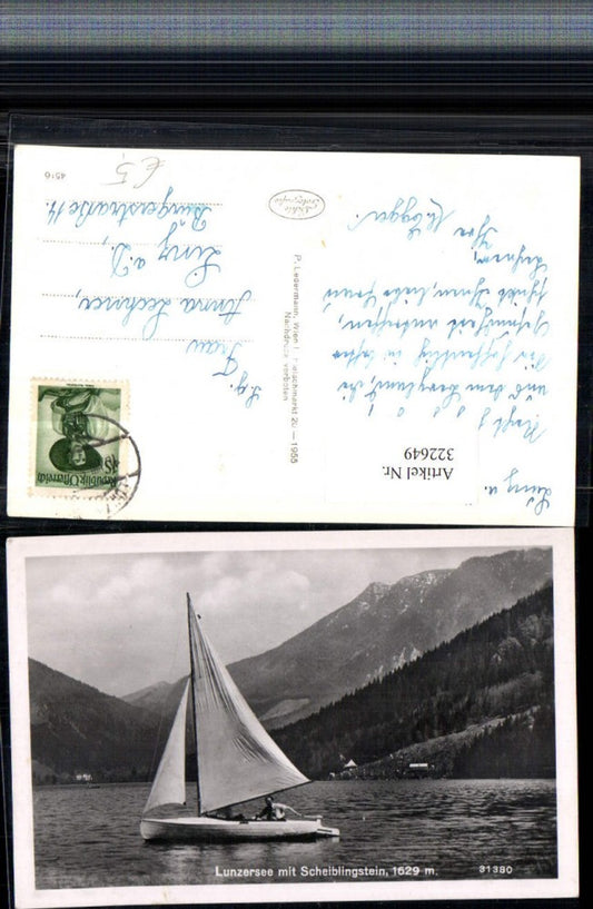 322649,Lunzersee See b. Lunz m. Scheiblingstein Segelboot