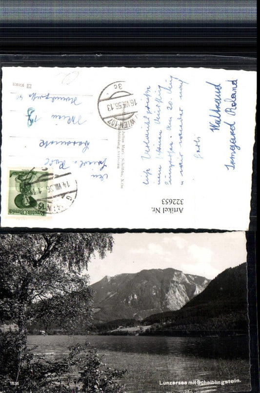 322653,Lunzersee See b. Lunz m. Scheiblingstein Bergkulisse