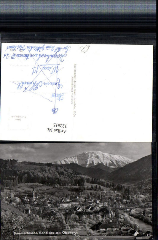 322655,Scheibbs Totale m. Ötscher Bergkulisse