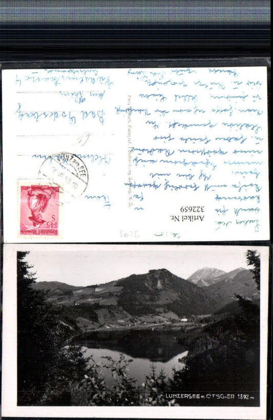 322659,Lunzersee See b. Lunz m. Ötscher Bergkulisse