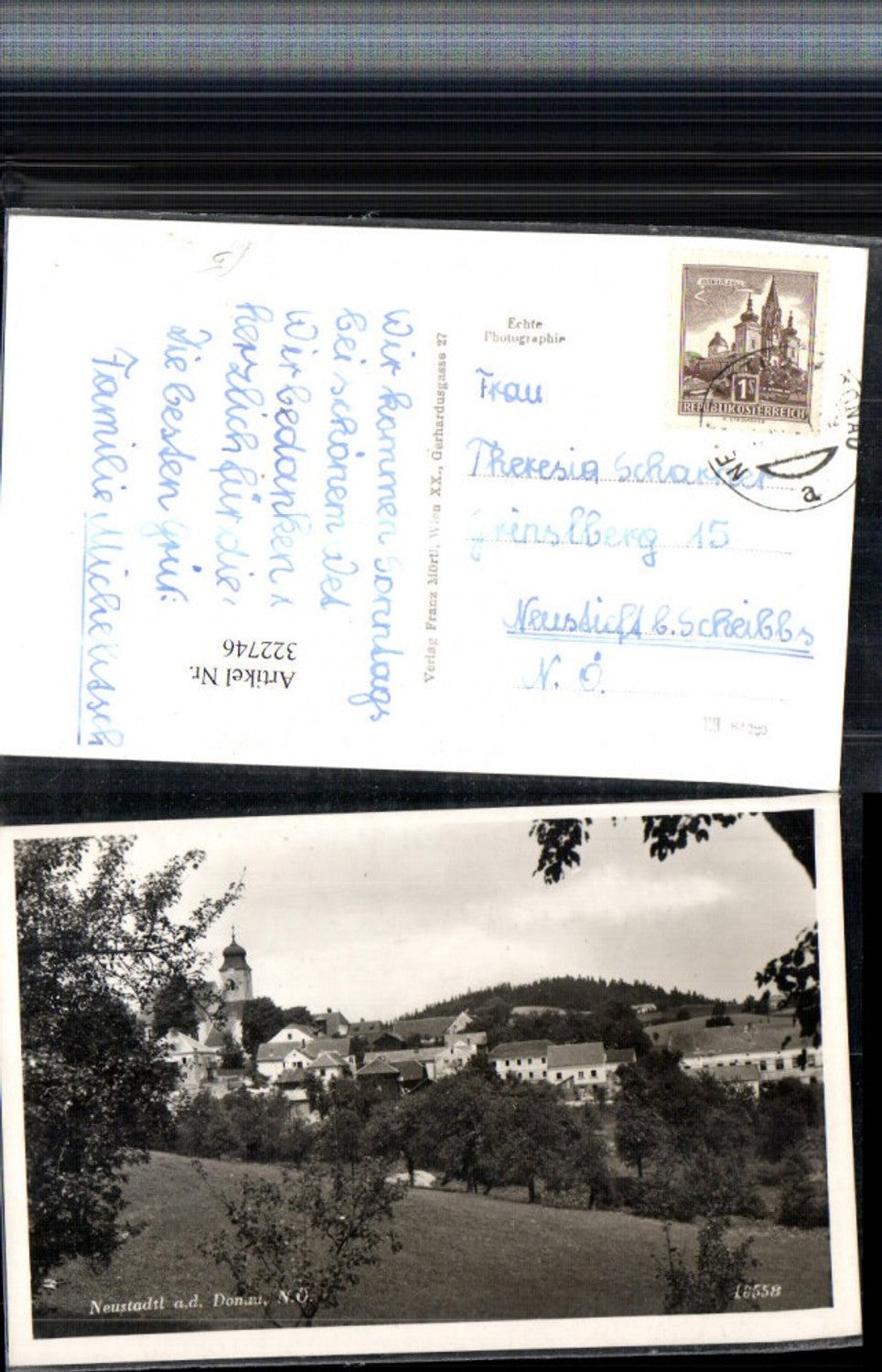 322746,Neustadtl an d. Donau Teilansicht