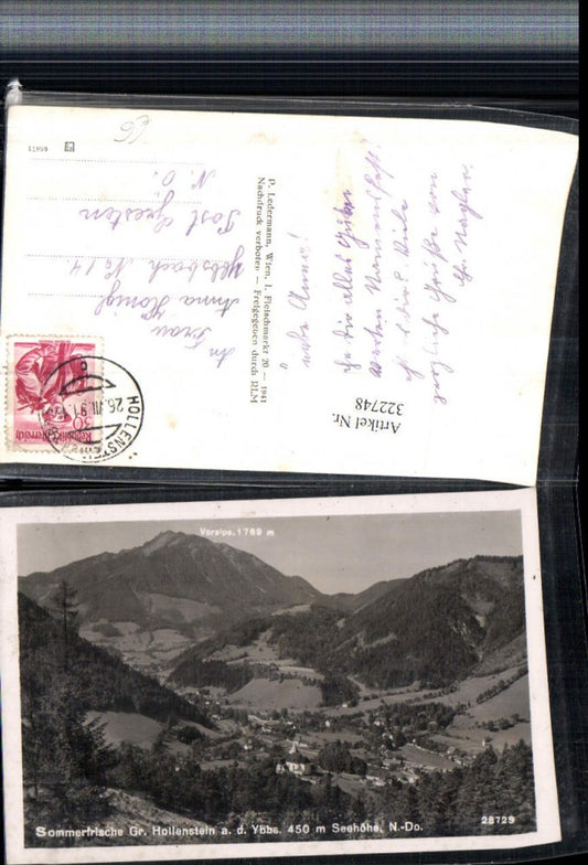 322748,Groß Hollenstein an d. Ybbs Totale m. Voralpe
