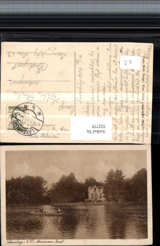 322775,Laxenburg Mariannen-Insel Ruderboot Boot