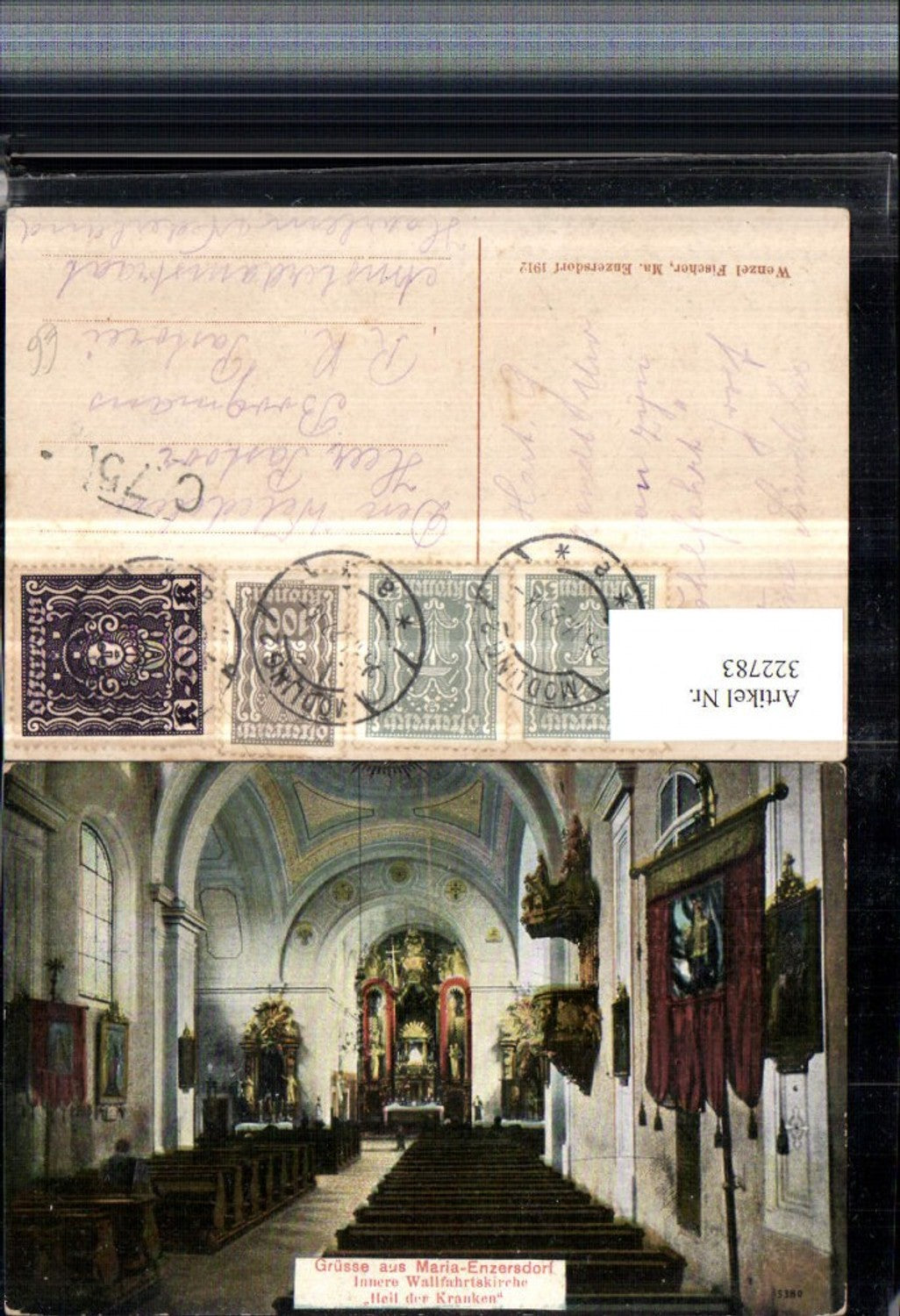 322783,Maria-Enzersdorf Wallfahrtskirche Kirche Heil der Kranken Innenansicht