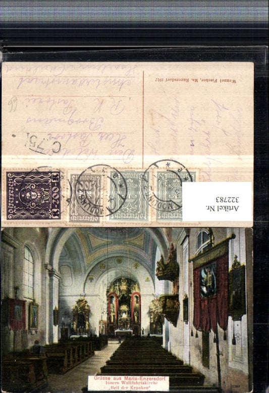 322783,Maria-Enzersdorf Wallfahrtskirche Kirche Heil der Kranken Innenansicht