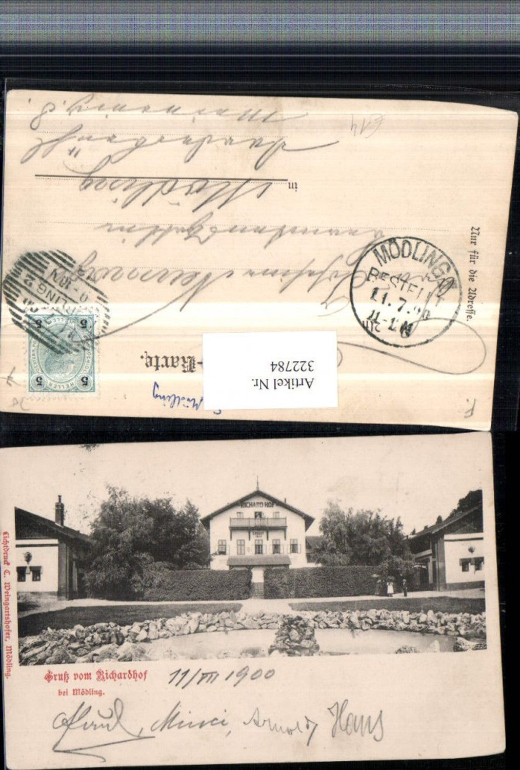 322784,Gruß vom Richardhof b. Mödling