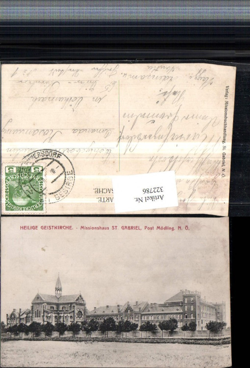 322786,Heilige Geistkirche Missionshaus St. Gabriel b. Mödling