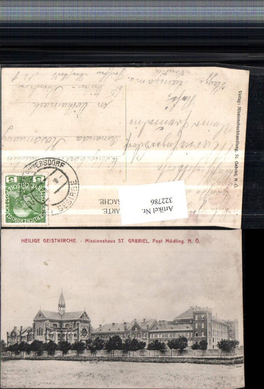 322786,Heilige Geistkirche Missionshaus St. Gabriel b. Mödling