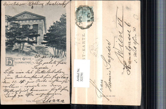 322791,Grüße vom Husarentempel Tempel b. Mödling