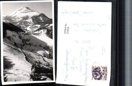 322828,Annaberg Totale m. Ötscher Bergkulisse Winterbild