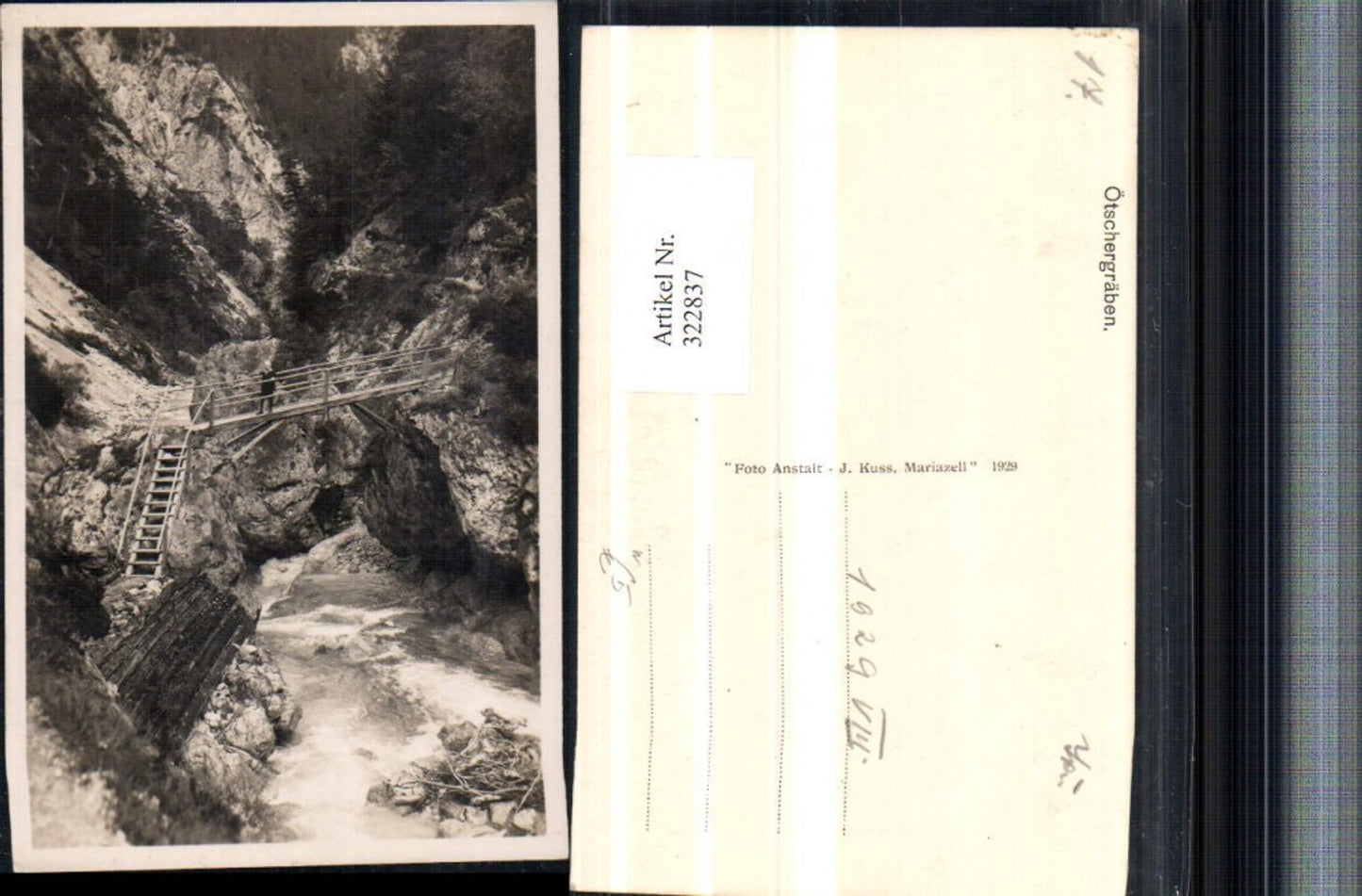 322837,Ötschergräben b. Mitterbach Brücke Leiter