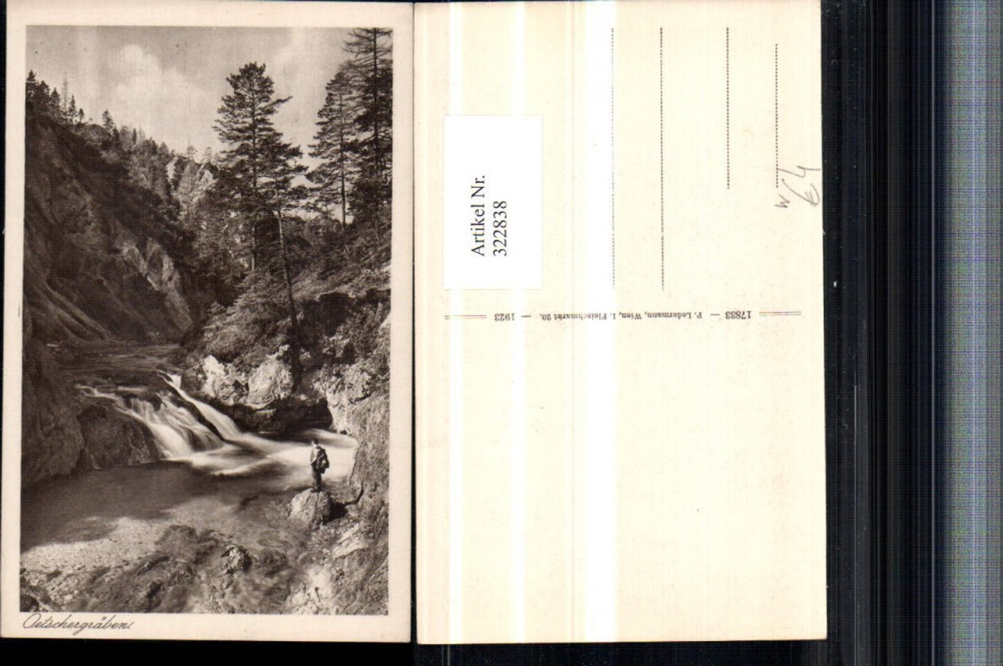 322838,Ötschergräben b. Mitterbach Partie Wasserfall