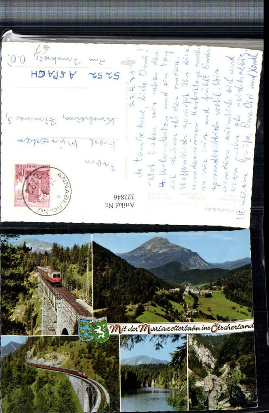 322846,Mariazellerbahn Annaberg Totale Viadukt Stausee Mehrbildkarte