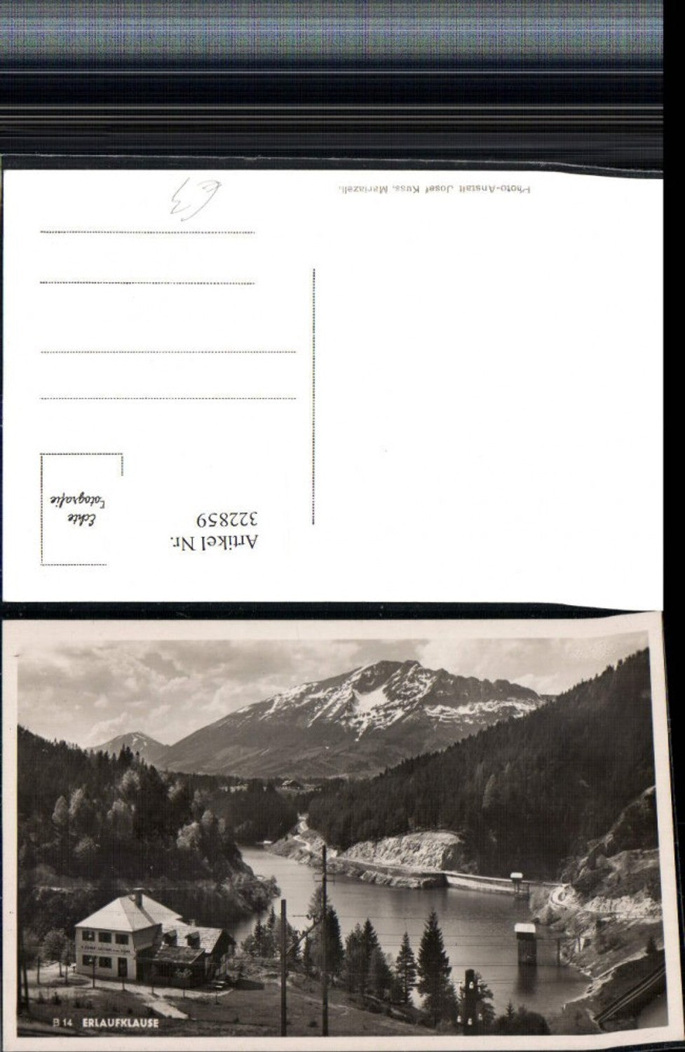 322859,Erlaufklause b. Mitterbach Gasthaus M. Steiner Bergkulisse