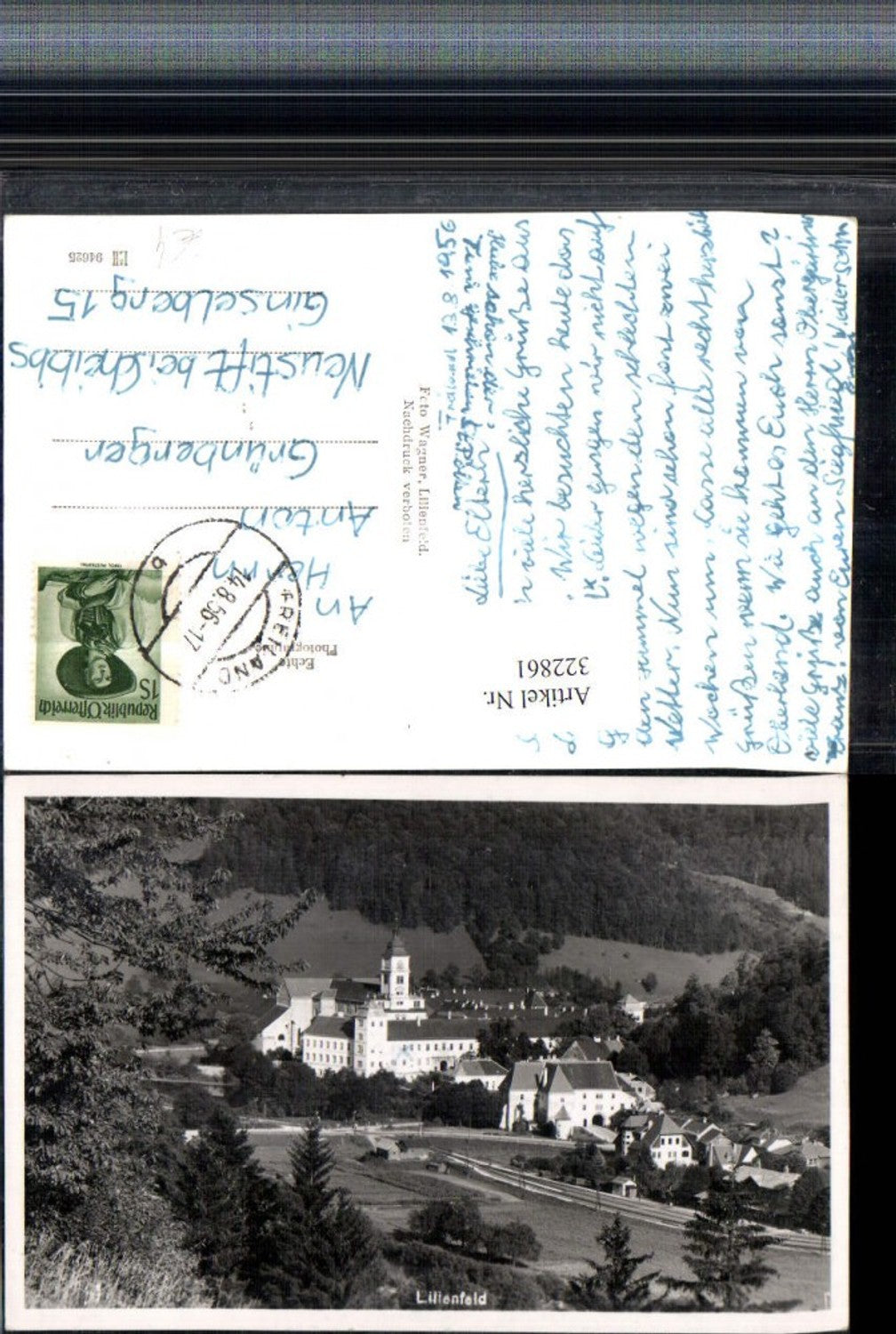 322861,Lilienfeld Teilansicht m. Stift