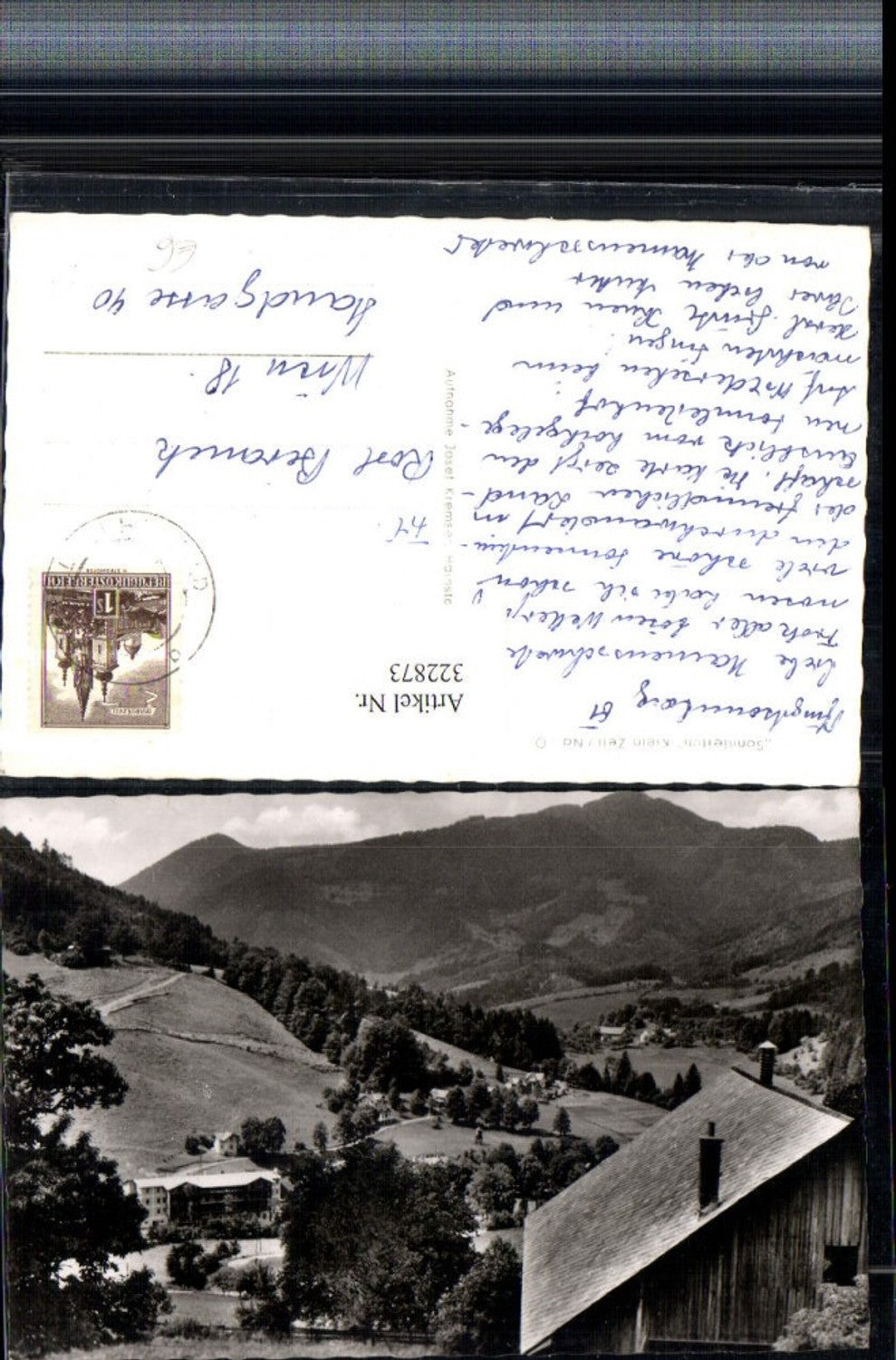 322873,Kleinzell Sonnleiten Gebäude Hütte Bergkulisse