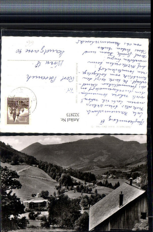 322873,Kleinzell Sonnleiten Gebäude Hütte Bergkulisse