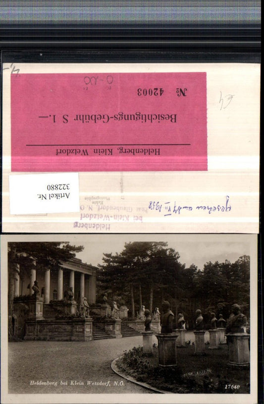 322880,Heldenberg b. Kleinwetzdorf Glaubendorf Büsten