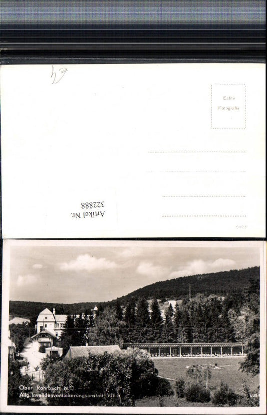 322888,Ober-Rohrbach Invalidenversicherungsanstalt Erholungsheim