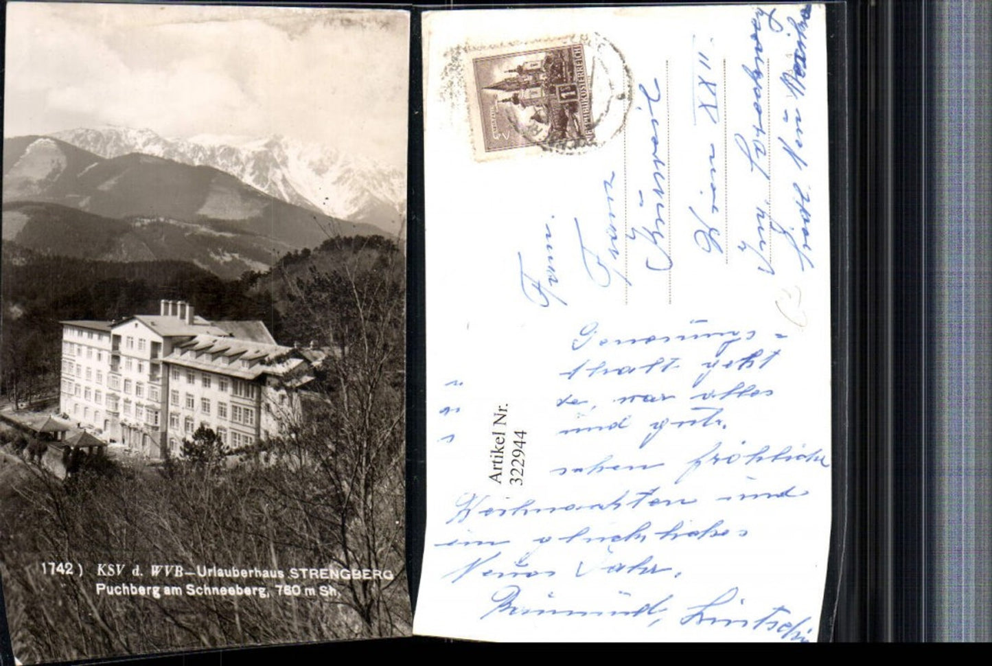322944,Puchberg am Schneeberg Urlauberhaus Strengberg Bergkulisse