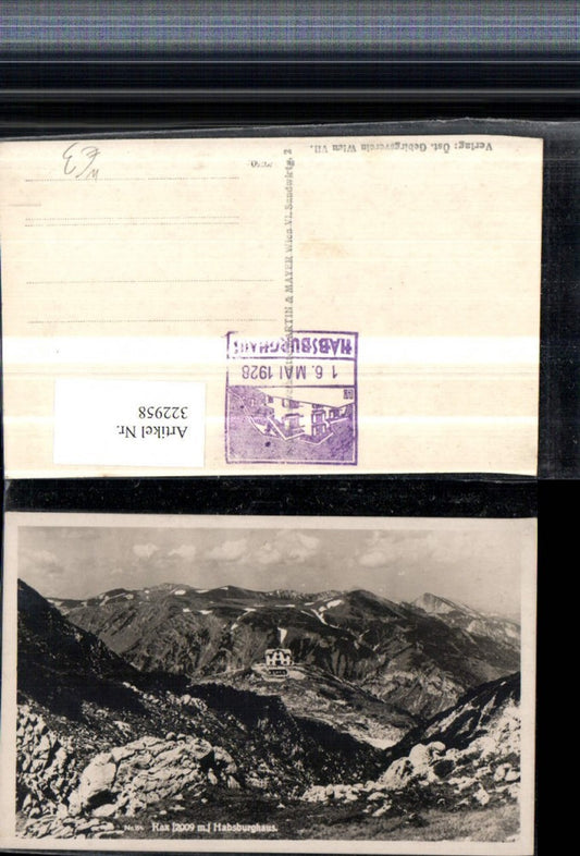 322958,Rax Habsburghaus Berghütte b. Schwarzau im Gebirge Bergkulisse