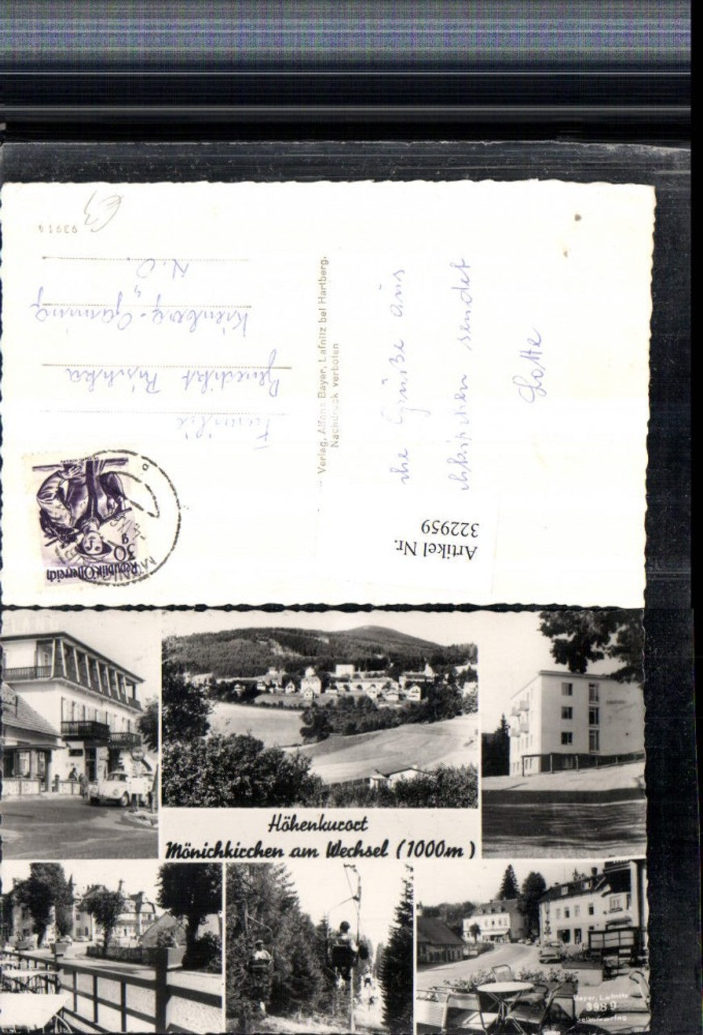 322959,Mönichkirchen am Wechsel Totale Sessellift Gebäude Mehrbildkarte