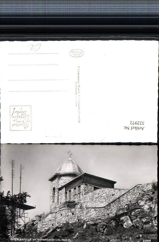 322972,Gipfelkapelle Kapelle am Sonnwendstein b. Semmering