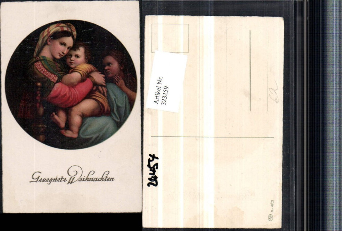 323259, Artist AK Christmas Mary with Christ Child