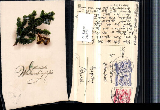 323270, Artist AK Christmas Fir branch Bells