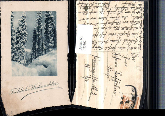 323307, Christmas Winter Landscape Forest