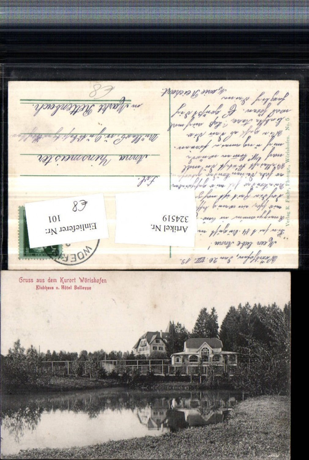 324519,Gruß aus Wörishofen Klubhaus u. Hotel Bellevue