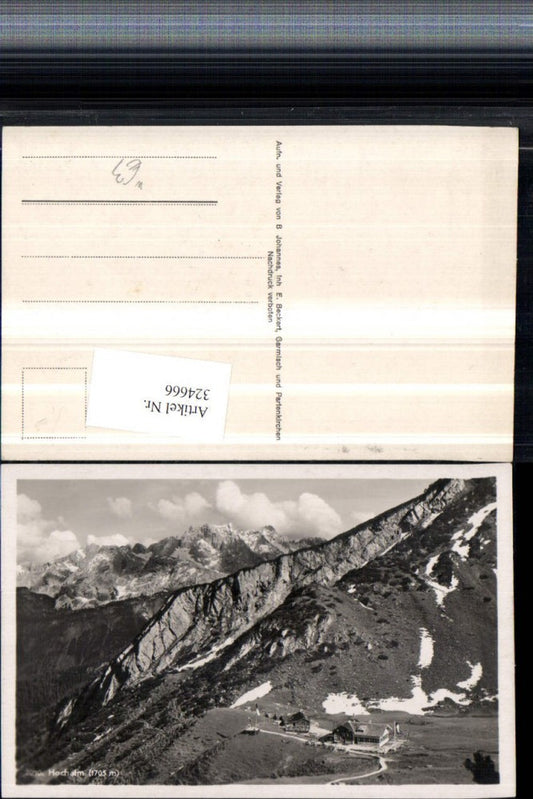 324666,Hochalm b. Garmisch Partenkirchen Berghütte Bergkulisse