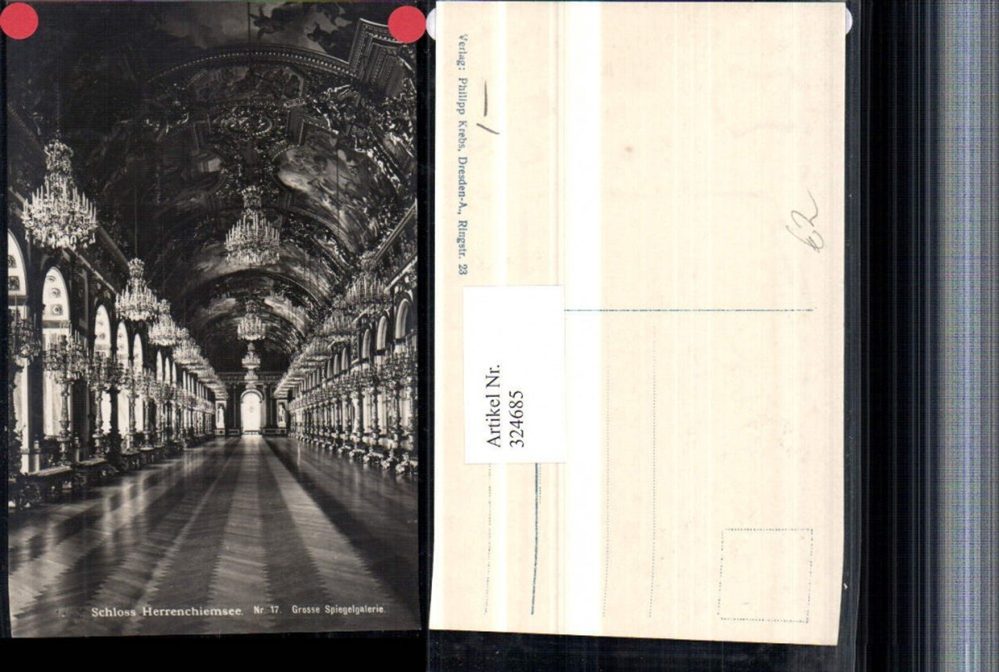 324685,Schloss Herrenchiemsee Große Spiegelgalerie Innenansicht