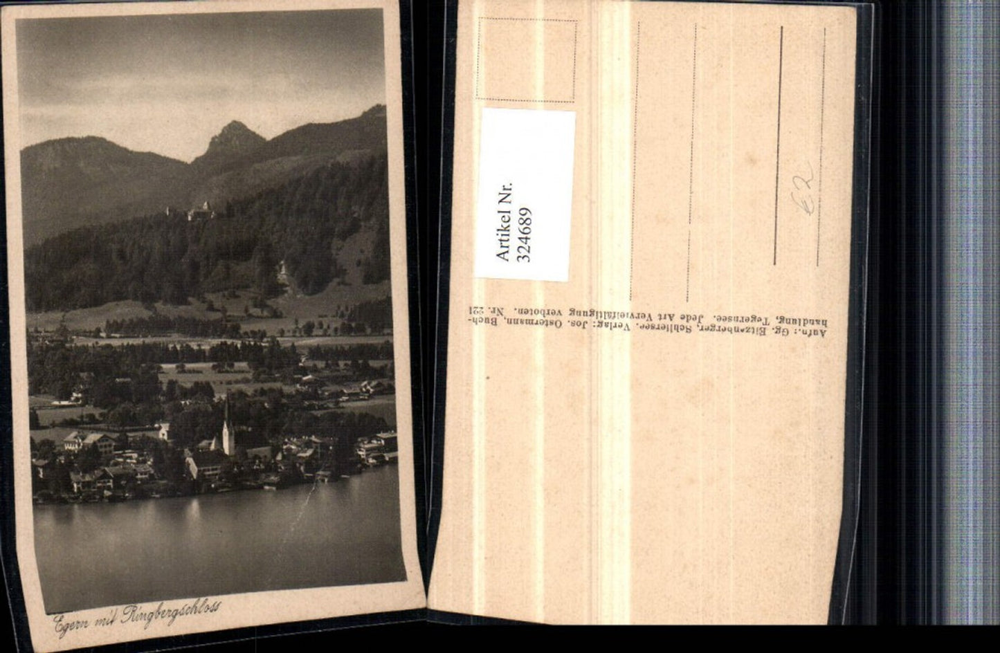 324689,Egern am Tegernsee Totale m. Ringbergschloss