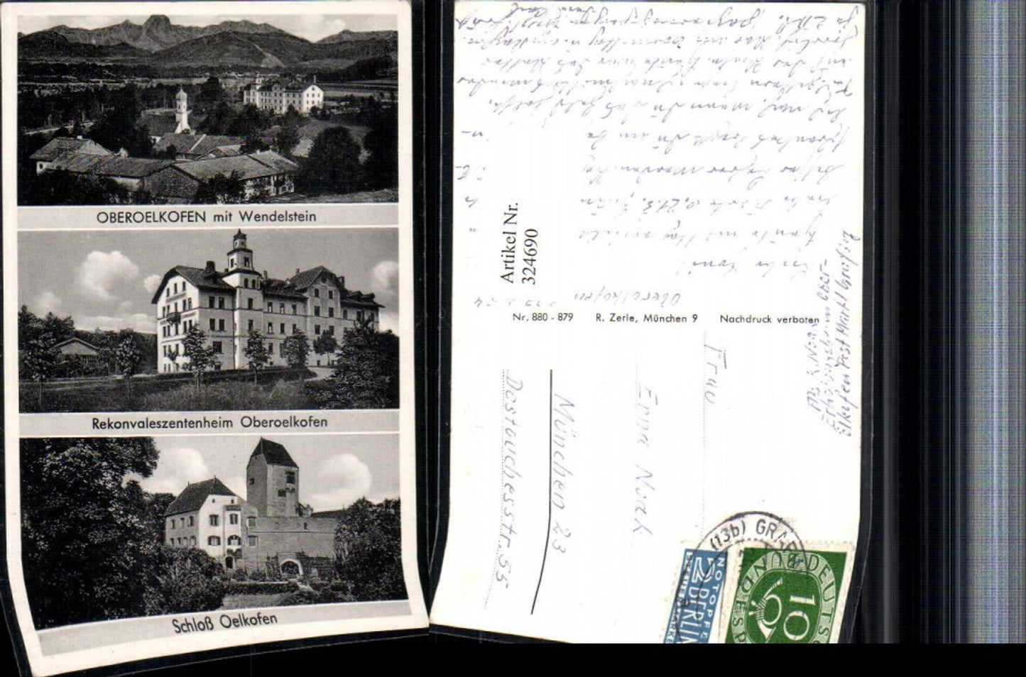 324690,Oberelkofen m. Wendelstein Rekonvaleszentenheim Schloss b. Grafing