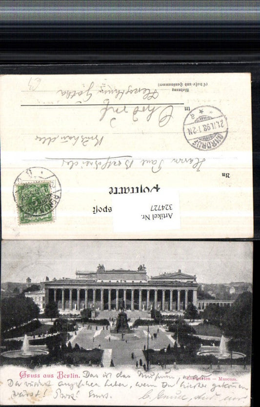 324727,Gruß aus Berlin Lustgarten Museum Denkmal Springbrunnen