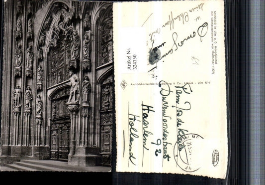 324750, Ulm on the Danube, Minster main portal with Man of Sorrows by Multscher