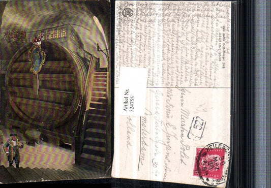 324755, Artist AK Heidelberg The large barrel wine barrel