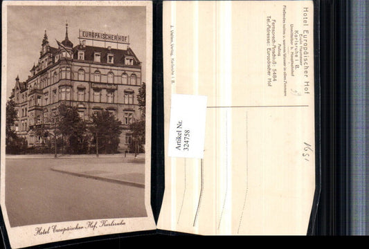 324758, Karlsruhe Hotel Europäischer Hof
