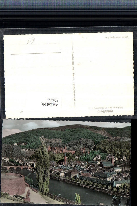 324779, Heidelberg: Panoramic view from the Philosopher's Garden